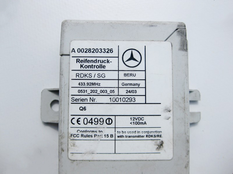 Mercedes-Benz  A0028203326 Блок керування системи RDK CL C215 S-class short W220 S-class long V220 Одеса - фото 3