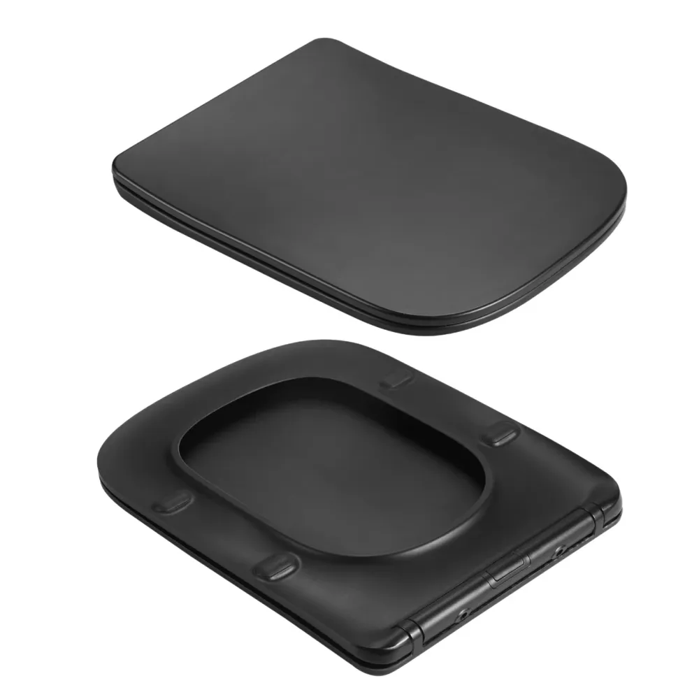 Унітаз підвісний Qtap Crow Ultra Quiet 485×340×290 мм, Matt Black, із сидінням Slim Duroplast/Soft-close/ Quick Release Київ - фото 17