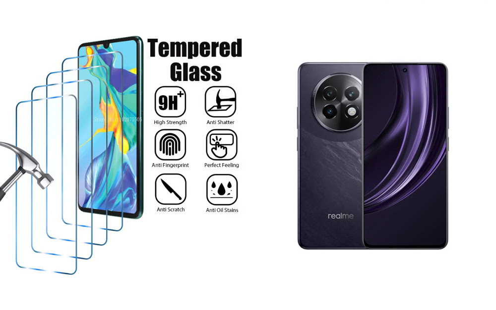 Защитное стекло ArmorGlass для realme 13 5G, realme 13 Pro+, realme 13 Pro 5G – устойчивое к царапинам и Киев - изображение 1