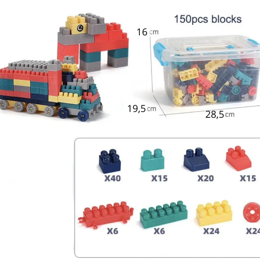 Конструктор для дітей 150 кубиків дитячий конструктор Кам'янець-Подільський - фото 10