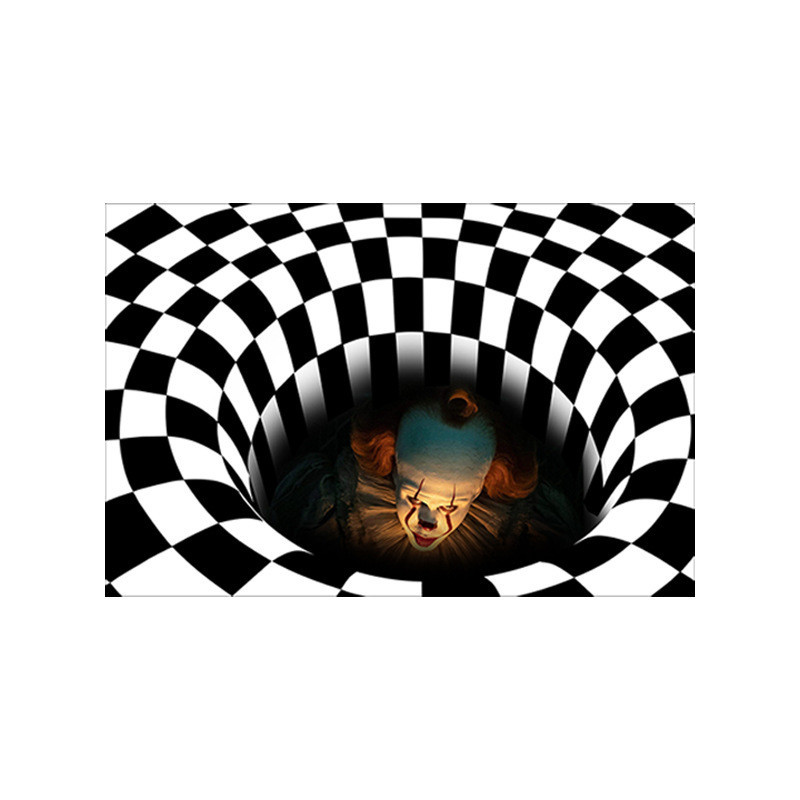 Декор для Хэллоуин коврик под дверь Клоун 60 на 40 см разноцветный Киев - изображение 2