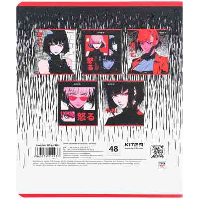 Зошит Kite Anime 48 аркушів, клітинка (K24-259-2) Вінниця