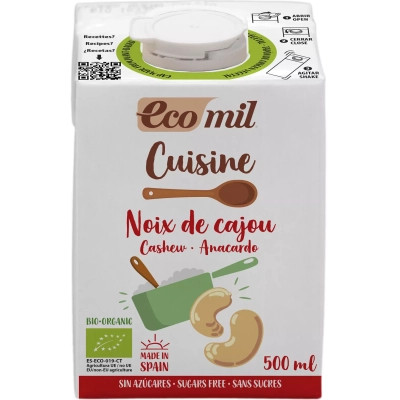Вершки Ecomil Органічні рослинні з кеш'ю 500 мл (193281) Вінниця - фото 1