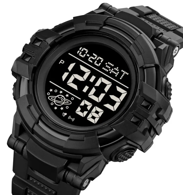 Чоловічий спортивний годинник Skmei 2003 (Чорний з чорним) Вінниця - фото 3