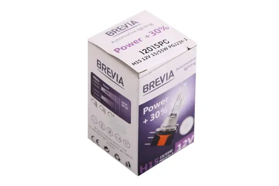Лампа галогенная 12В H15 Brevia 55 +30% Power Винница