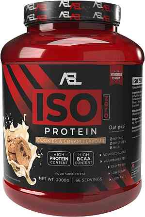 Протеин AllSports Labs Iso Zero Protein 2 kg (Cookies Cream) (90 % isolate, zero lactose, zero sugars, aspartame free) Луцк