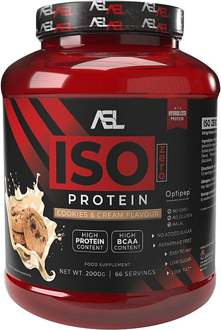 Протеин AllSports Labs Iso Zero Protein 2 kg (Cookies Cream) (90 % isolate, zero lactose, zero sugars, aspartame free) Луцк - изображение 1