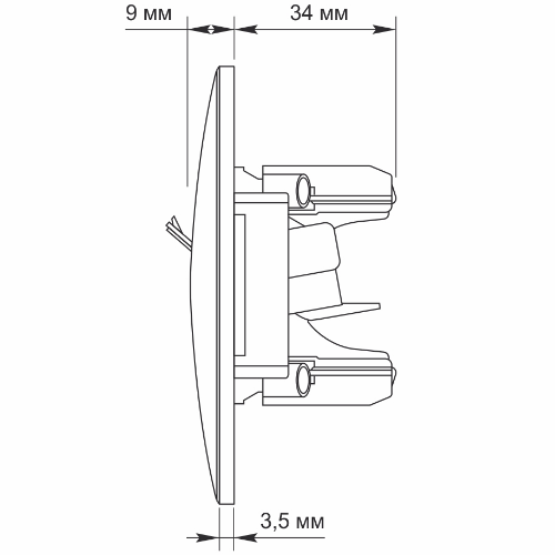 BINERA білий Розетка внутрішня 1-а CAT3 телефонна Videx Житомир