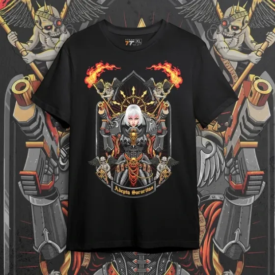 Футболка чоловіча з  принтом WarHammer 40K Adeptus Sororitas Розмір 48 Дніпро