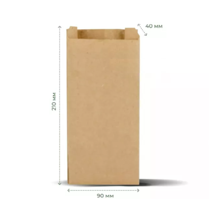 Крафт-пакет саше бурый 90х40х210 мм, 40 г/м² (1000 шт.) Павлоград
