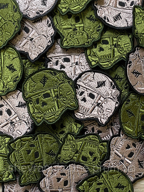 Шеврон Адамова голова (Форма контурная. На липучке) Размер 6x5.5см Киев - изображение 7