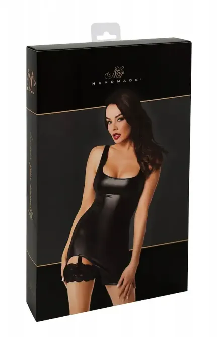 Сукня Noir Handmade F344 Powerwetlook dress with garter - XXL Львів - фото 8