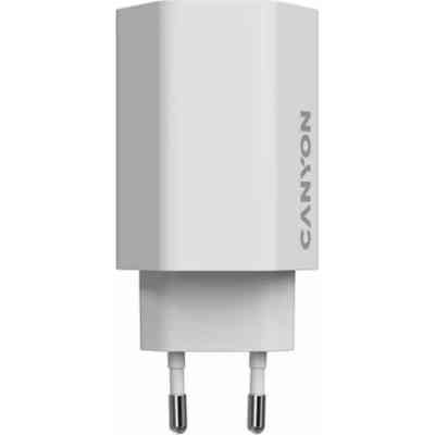 Зарядний пристрій Canyon HEXAGON 65 GaN 65W 2xPD 1xQC EU White (CND-CHAHEX65W) Вінниця