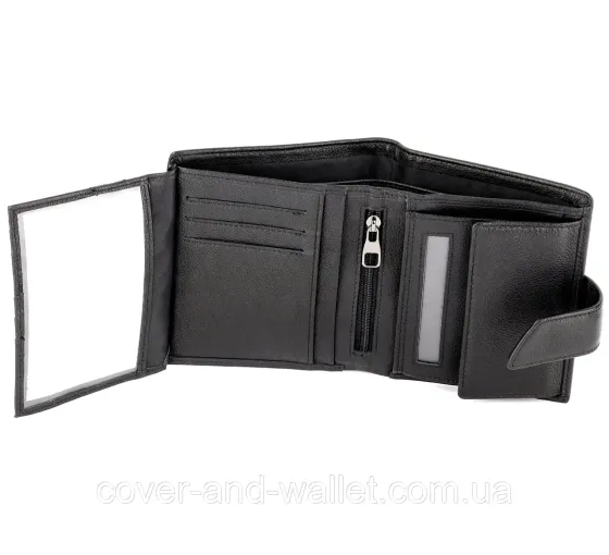 Чоловічий вертикальний гаманець для купюр і кредитних карток Marco Coverna MC B005-894 Київ