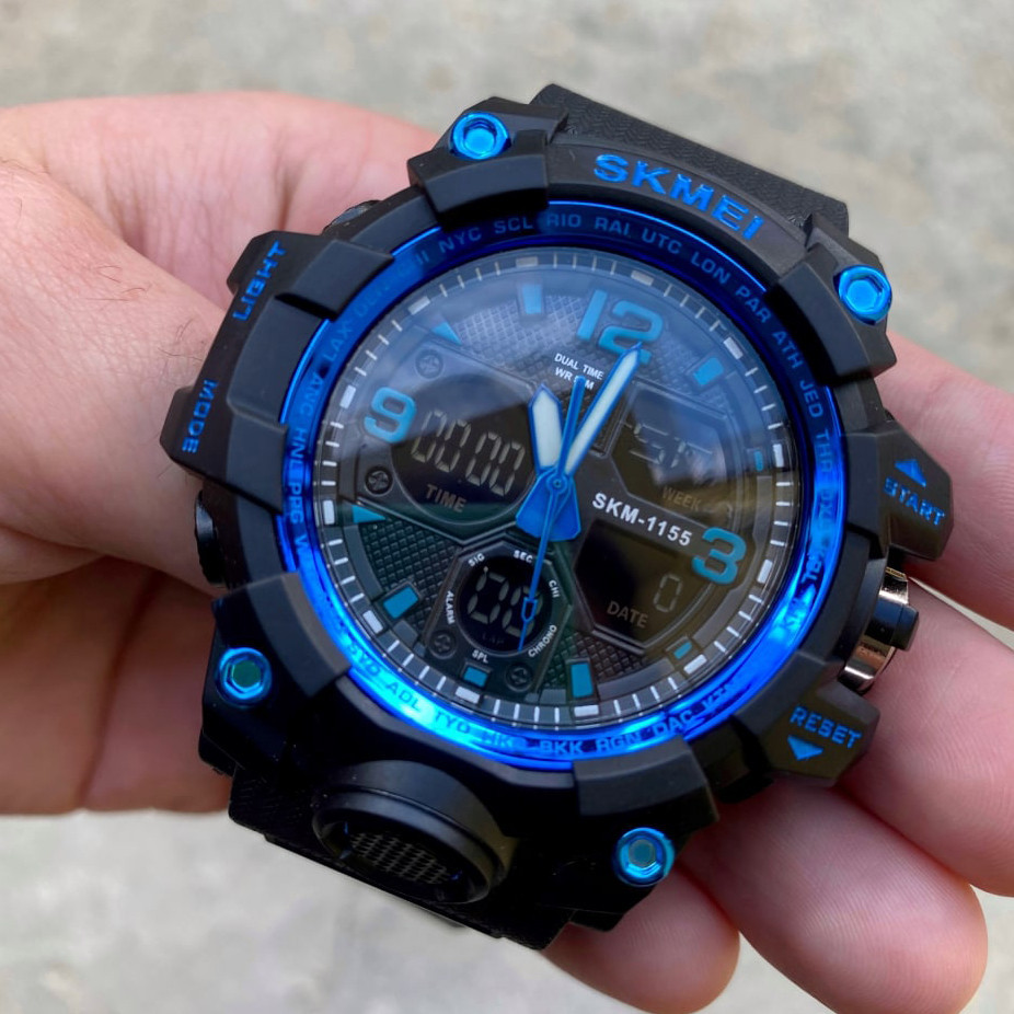 Skmei 1155 Black Blue SBR Киев - изображение 4