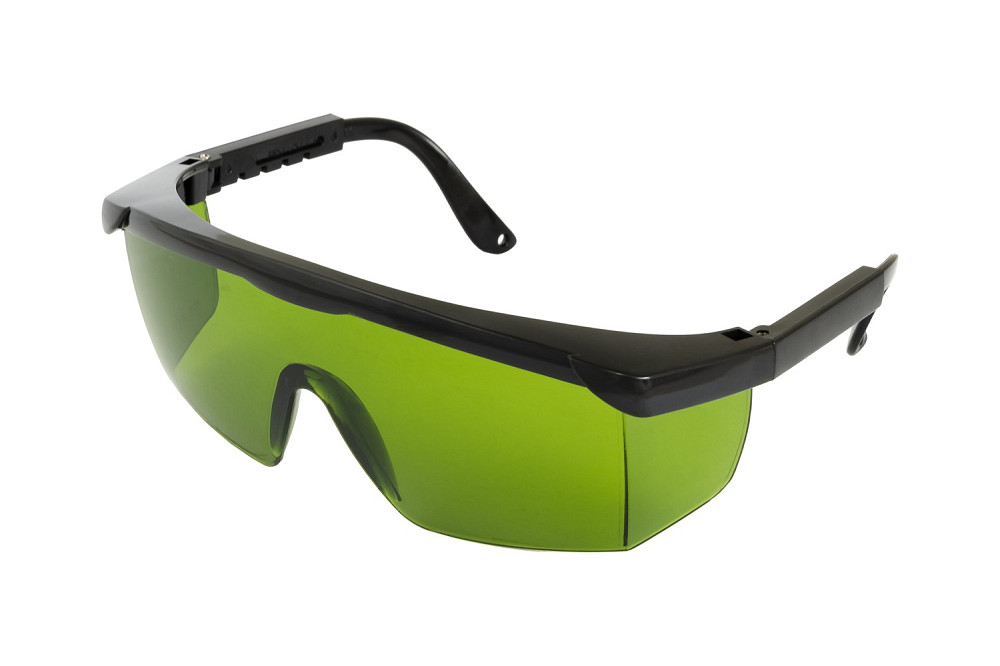 Окуляри відкриті MASTERTOOL КОМФОРТ панорамна лінза напівоправа з регульованими дужками l-клас зелені 82-0617 Коломия - фото 1