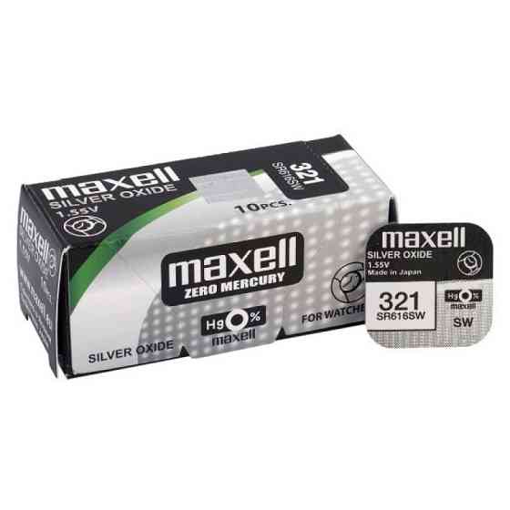 Батарейки-таблетки Maxell 321 / SP10 / Дніпро