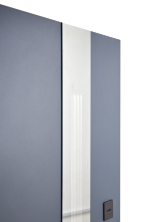 Вхідні двері Abwehr Defender Nordi Glass RAL 7021T+Vinorit Біла 1200*2050 мм Стильні вхідні двері Київ