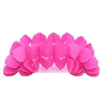 Гирлянда растяжка бумажная 3 м 16 на 11 см малиновый Киев