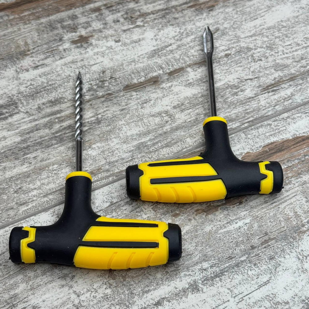 Набір для ремонту проколів безкамерних шин з джгутами та клеєм, ремкомплект для автомобільних коліс Київ - фото 4