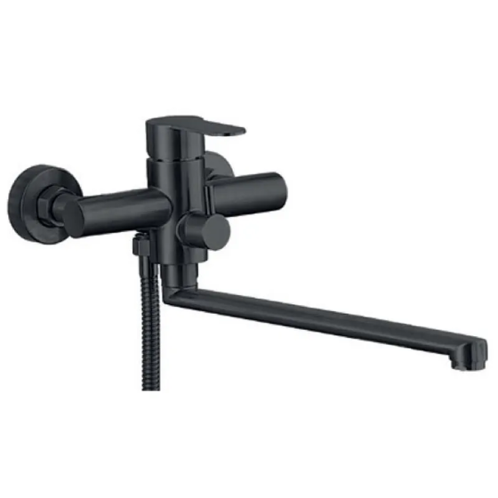 Змішувач для ванни Zerix DAX-006 Euro Black з нержавіючої сталі SUS304 Харків