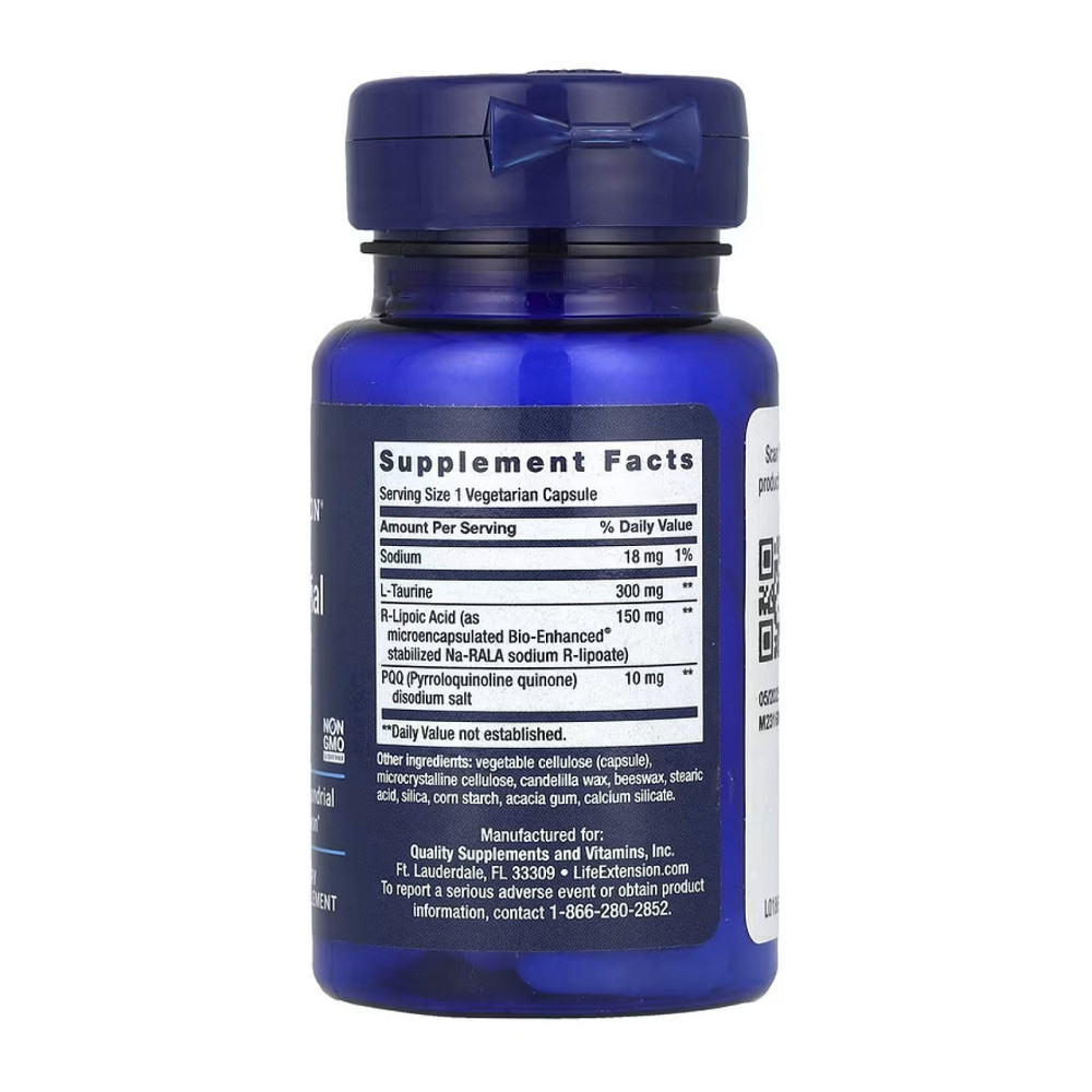 Пирролохинолинхинон Life Extension Mitochondrial Basics with PQQ 30 раст капс Киев - изображение 2