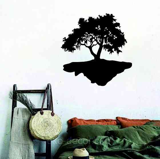 Декоративное настенное Панно «Дерево», Декор на стену 70*67 см, Черный Киев