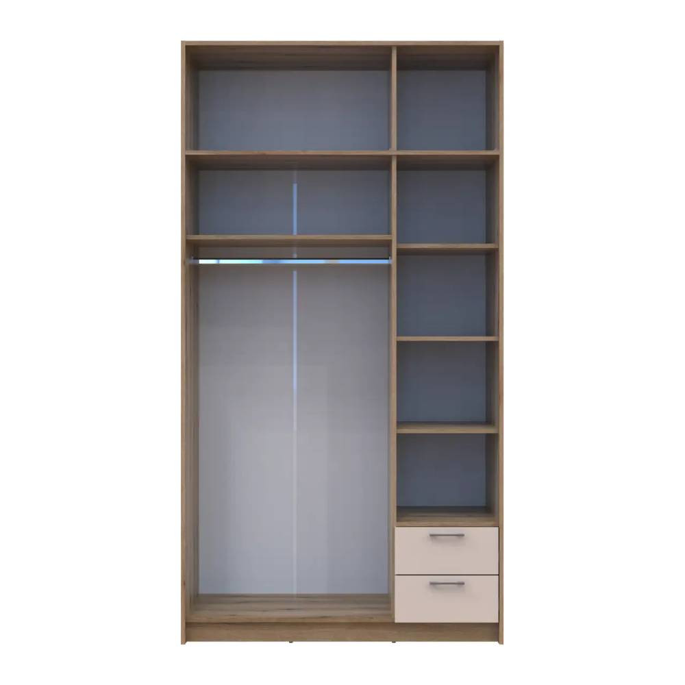 Шкаф для одежды Doros Ронди с антресолью Дуб Артизан/Кашемир 3ДСП 121х52х236 DRS-011667 (80737819) Львов - изображение 6