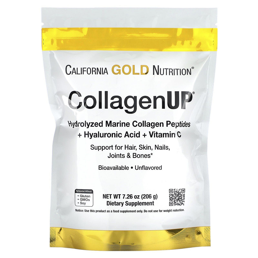 Коллаген пептиды с гиалуроновой кислотой, CollagenUP Peptides, California Gold Nutrition, 5000 мг 206 г Київ - фото 1