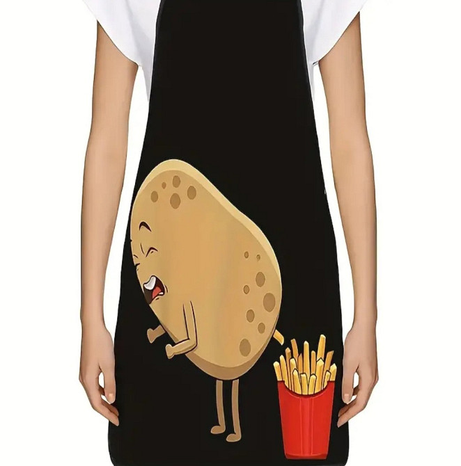 Фартух прикольний Картопля фрі 74 на 54 см різнобарвний Київ - фото 2