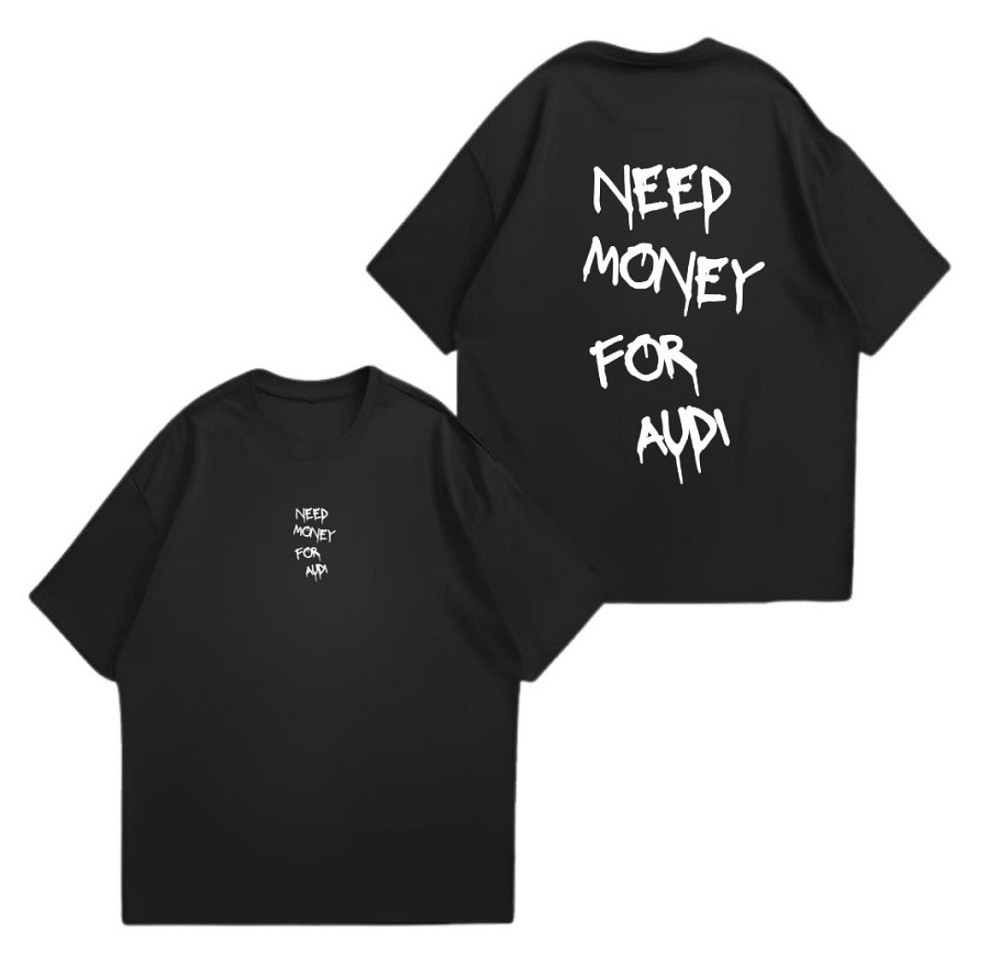Футболка з принтом «Need Money for Audi» XXL, Білий Чернівці - фото 1