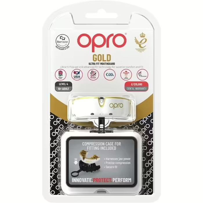 Капа OPRO Gold доросла (вік 11+)  White/Gold (art.102504005) Луцк - изображение 3