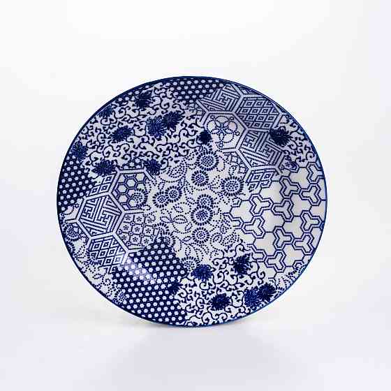 Столовий сервіз на 6 персон 18 предметів порцеляновий HP-HK-A5 Синій Коломия