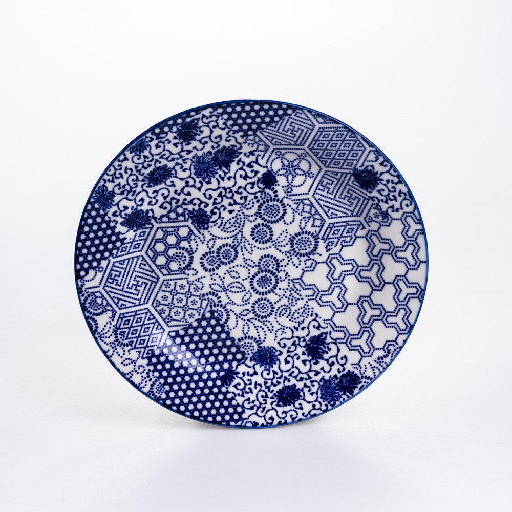 Столовий сервіз на 6 персон 18 предметів порцеляновий HP-HK-A5 Синій Коломия - фото 4