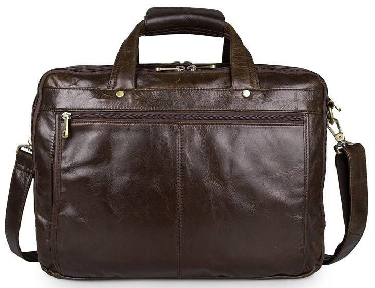 Сумка мужская для ноутбука с диагональю 15.6 дюйма Коричневая (Vintage) Киев - изображение 16