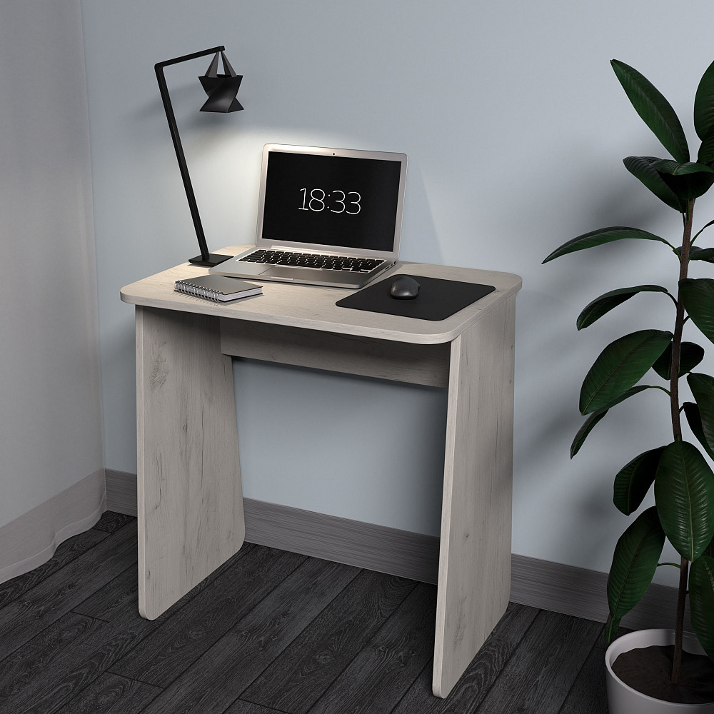 Стол для ноутбука, Дуб Крафт Білий, 650/450/700 Львов - изображение 2