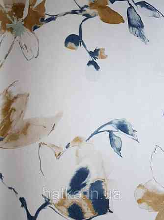 Обои флизелиновые  Khroma LAV007 LA VIE EN ROSE кофе с молоком ветки  цветы коричневые и синие Киев