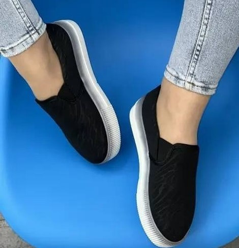 Жіночі Чорні Сліпони Мокасини на Високої Толстой Підошві Танкетке (розміри: 36,37,38,39) Дніпро - фото 4