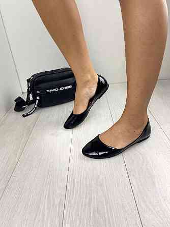 Nivelle Балетки жіночі NIVELLE 1267 чорні (весна-осінь, шкіра лакована) (3450) Коломыя