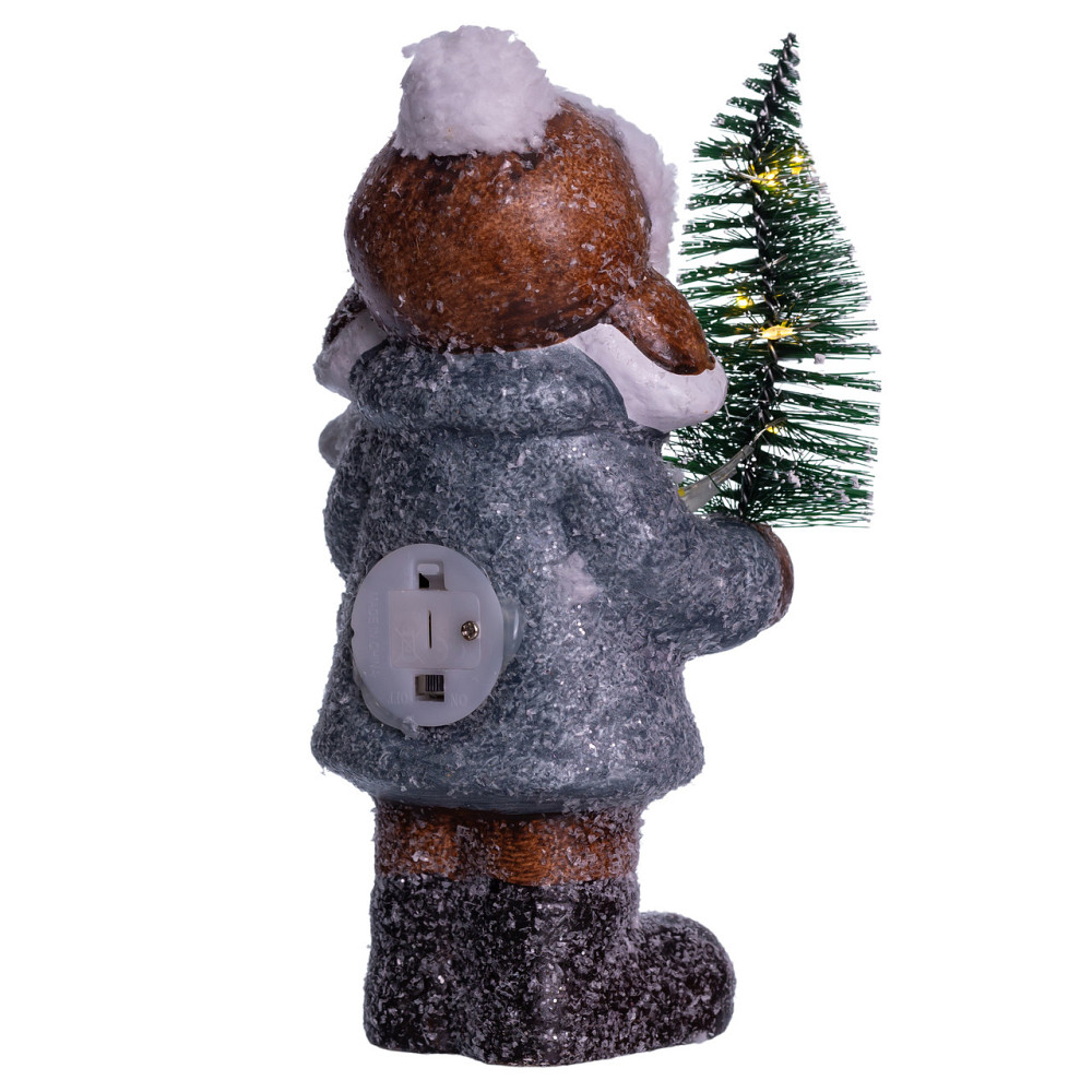 Yiwu Новорічна фігурка з підсвічуванням Дівчинка з ялинкою з порцеляни 10×9×18 (см) CR-5-16 Коломыя - изображение 4