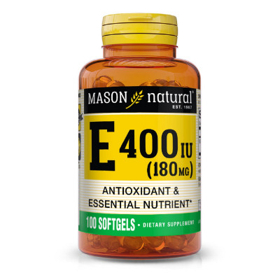 Витамин Mason Natural Витамин Е 180мг, Vitamin E 400 IU, 100 гелевых капсул (MAV-05051) Винница - изображение 1