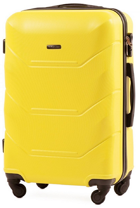Валіза пластикова WINGS 147 середня жовта Київ - фото 1