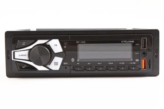 Автомагнітола Cyclone MP-1028 RGB BT/USB+USB Charge/MicroSD/ISO/доп. розєм /ПДУ/Car Radio Вінниця