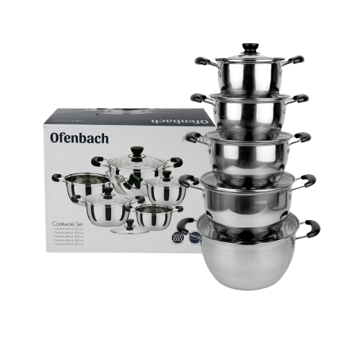 Набір каструль 10 предметів (каструлі 1/1,5/2/3/4л) Ofenbach Житомир - изображение 4