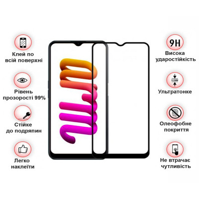 Скло захисне BeCover Realme C30/C30s/C33 Black (708568) Вінниця - фото 4