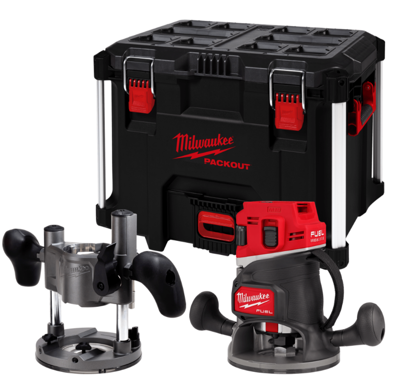 Фрезер акумулятрний кромкувальний MILWAUKEE, M18 FR12KIT-0P (цанги 8мм і 12мм, бічний упор, опорна плита, гайковий ключ, труба д Одеса - фото 1
