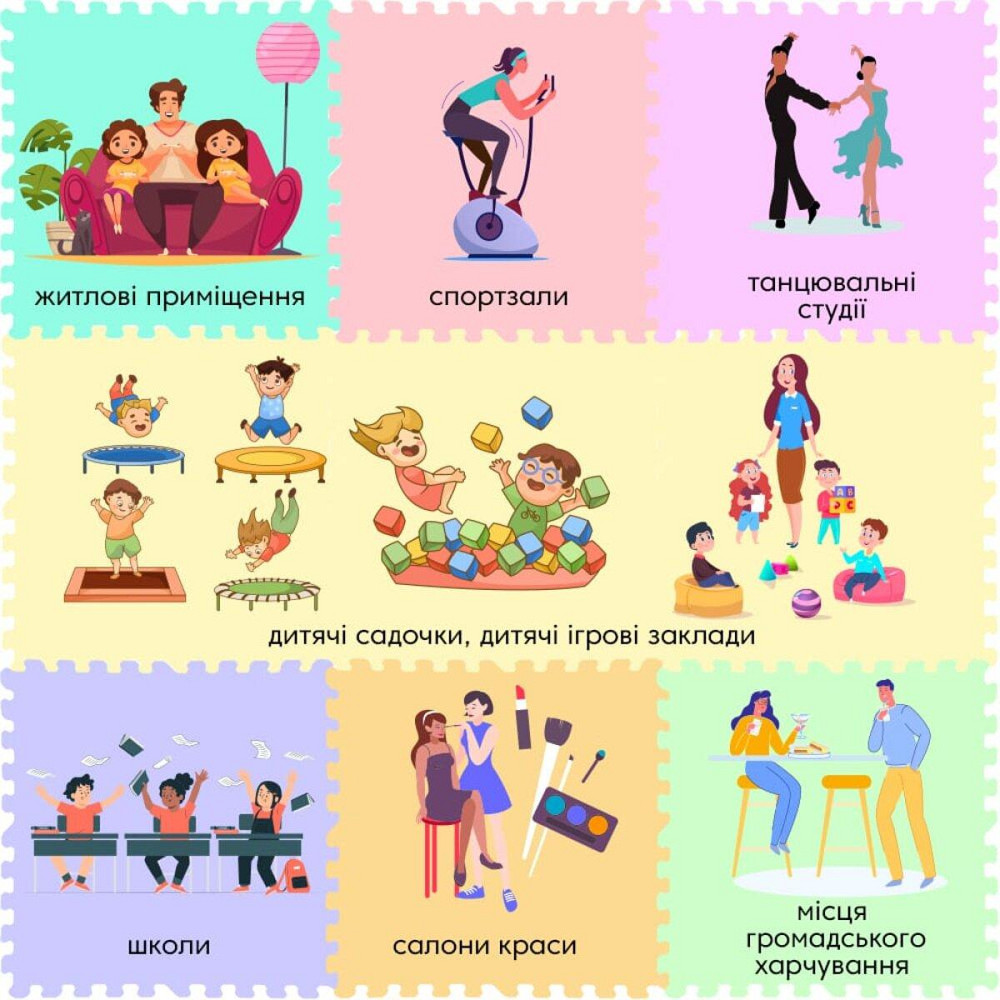 Пазл-покрытие для пола черное Киев - изображение 5