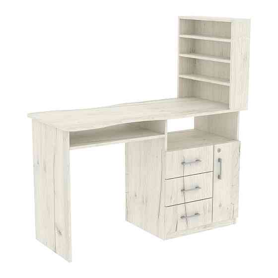 Стіл манікюрний СМ-1, Дуб Крафт Білий, 1230/550/1264 Львів