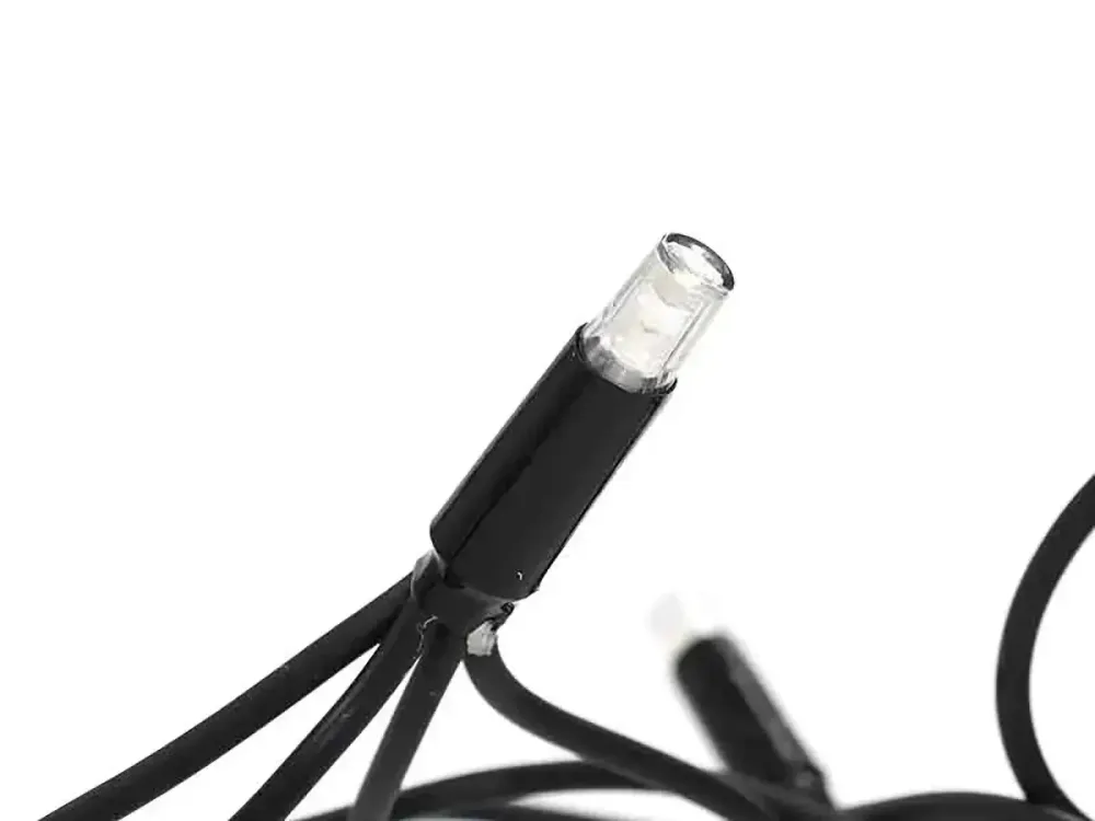 Гирлянда уличная 3,3мм черный провод 10м 100LED белый свет мерцающая лампа Lux LINE-3.3-100-W-2 Одесса - изображение 3