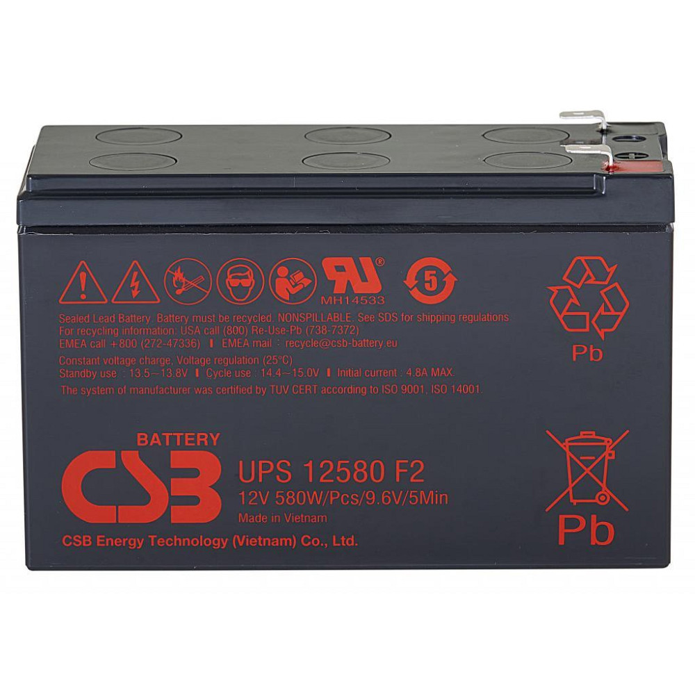 Батарея к ИБП CSB 12В 9 Ач (UPS12460) Киев - изображение 1